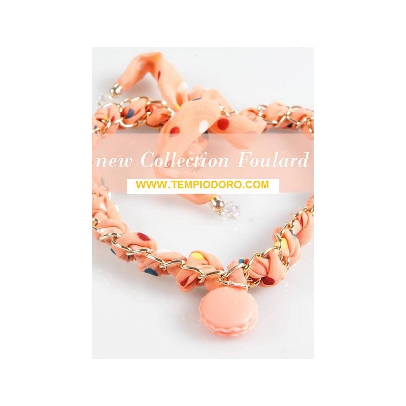 COLLANA SECRET OF MACARONS FOULARD ORANGE MCSKITFL