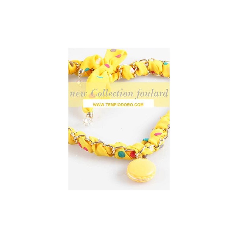 COLLANA SECRET OF MACARONS FOULARD YELLOW MCSKITFL