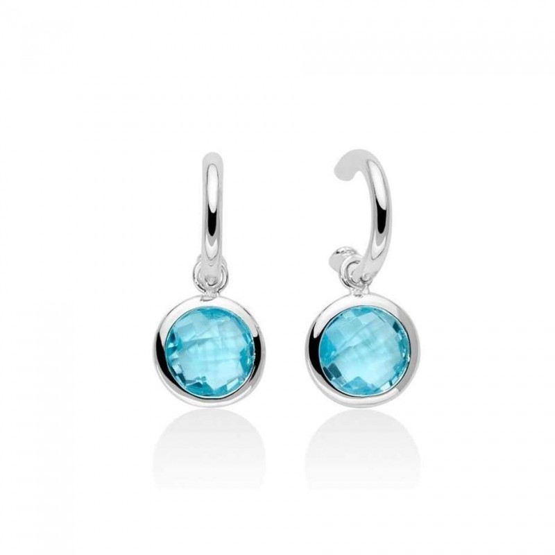 ORECCHINI MILUNA PENDENTI A CERCHIO GEMMA DEL CIELO ERD2567