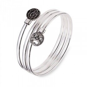 BRACCIALE GERARDO SACCO RIGIDO MULTIGIRO CON MASCHERA DELL'ARCIMBOLDO 32385