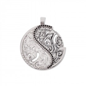 CIONDOLO GERARDO SACCO IN ARGENTO CON MASCHERE E CUBIC ZIRCONIA 50274
