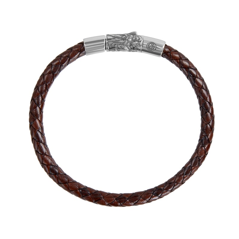 BRACCIALE GERARDOSACCO IN CUOIO INTRECCIATO 50282