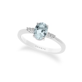 ANELLO COMETE FANTASIA DI COLORE ACQUAMARINA E DIAMANTI ANQ 296