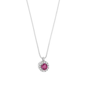 COLLANA COMETE FANTASIA DI COLORE RUBINO E DIAMANTI GLB 1672