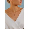 COLLANA COMETE COLLEZIONE CROCI BICOLORE IN ORO E DIAMANTI GLB 1558