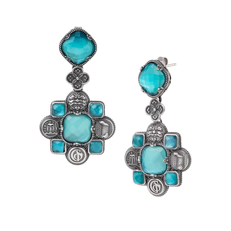 ORECCHINI GERARDO SACCO CON SIMBOLI MAGNOGRECI 27939VE