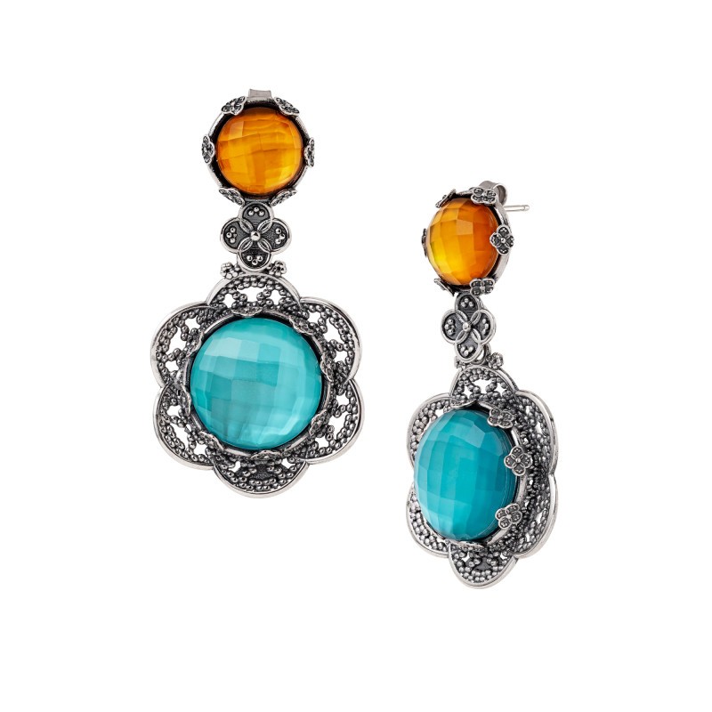 ORECCHINI GERARDO SACCO NINFEA APERTA 27927AMBVE