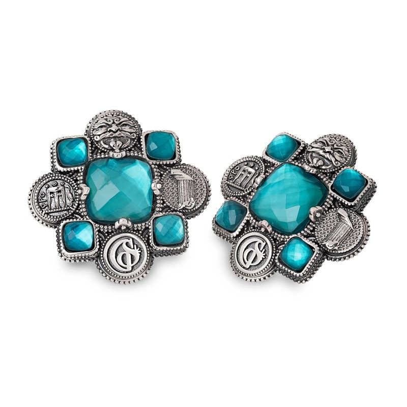 ORECCHINI GERARDO SACCO CON SIMBOLI MAGNOGRECI 27937VE