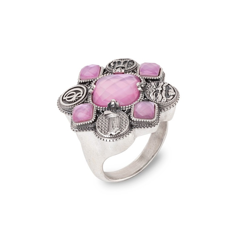 ANELLO GERARDO SACCO CON SIMBOLI MAGNOGRECI 27936RA