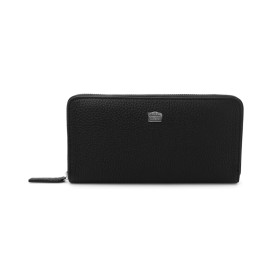 PORTAFOGLIO GIOVANNI RASPINI CON ZIP GRANDE IN PELLE GOFFRATA L0019