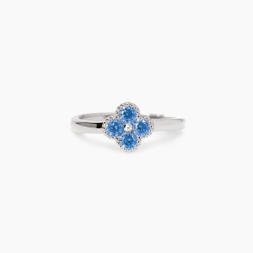 ANELLO MABINA JASMINE CON FIORE AZZURRO 523455