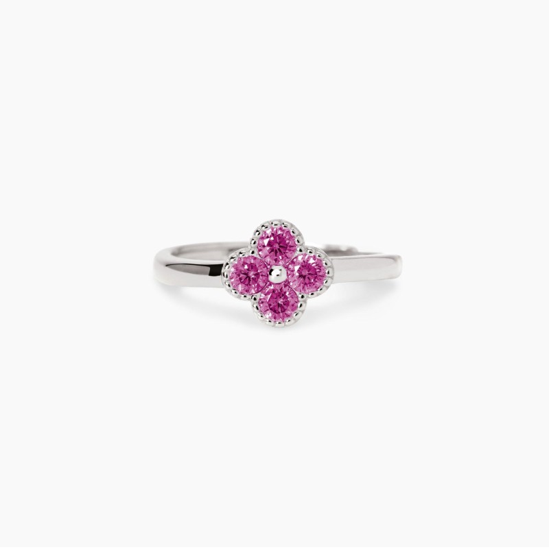 ANELLO MABINA JASMINE CON FIORE ROSA 523457