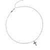 COLLANA BOCCADAMO MAGLIA A SPIGA CON CROCIFISSO MGR089