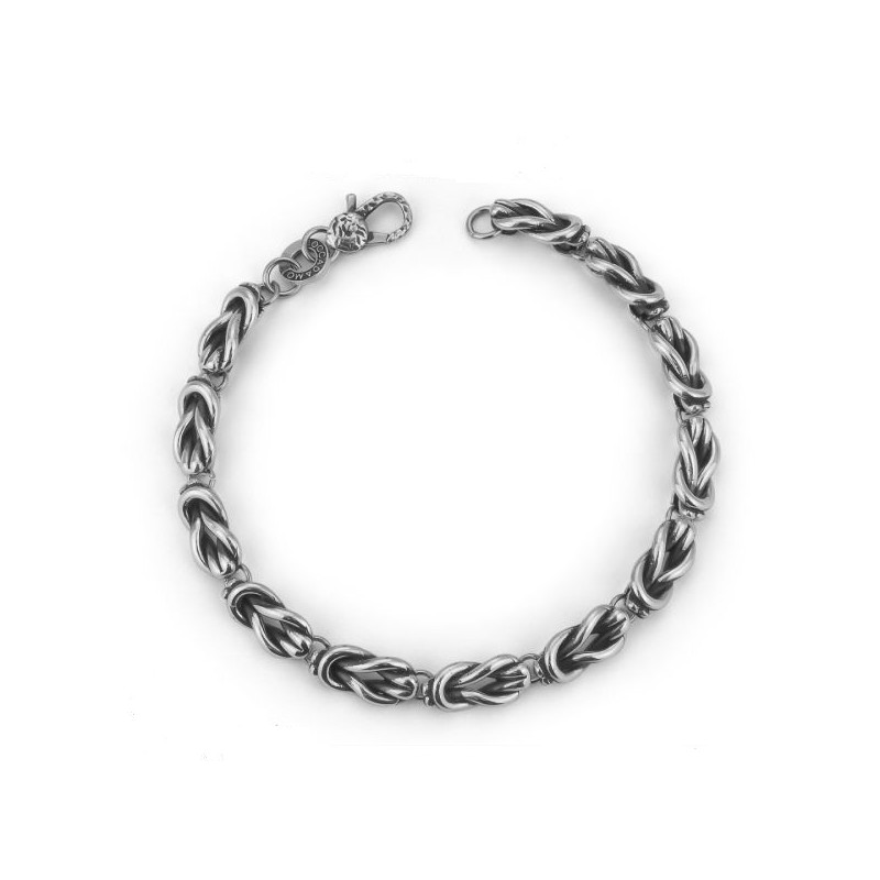 BRACCIALE BOCCADAMO A MAGLIE NODO PIANO MBR138