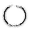 BRACCIALE BOCCADAMO SCOOBY DOO NERO CON MAGLIE A NODO MBR141N