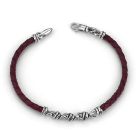 BRACCIALE BOCCADAMO SCOOBY DOO ROSSO CON MAGLIE A NODO MBR141R