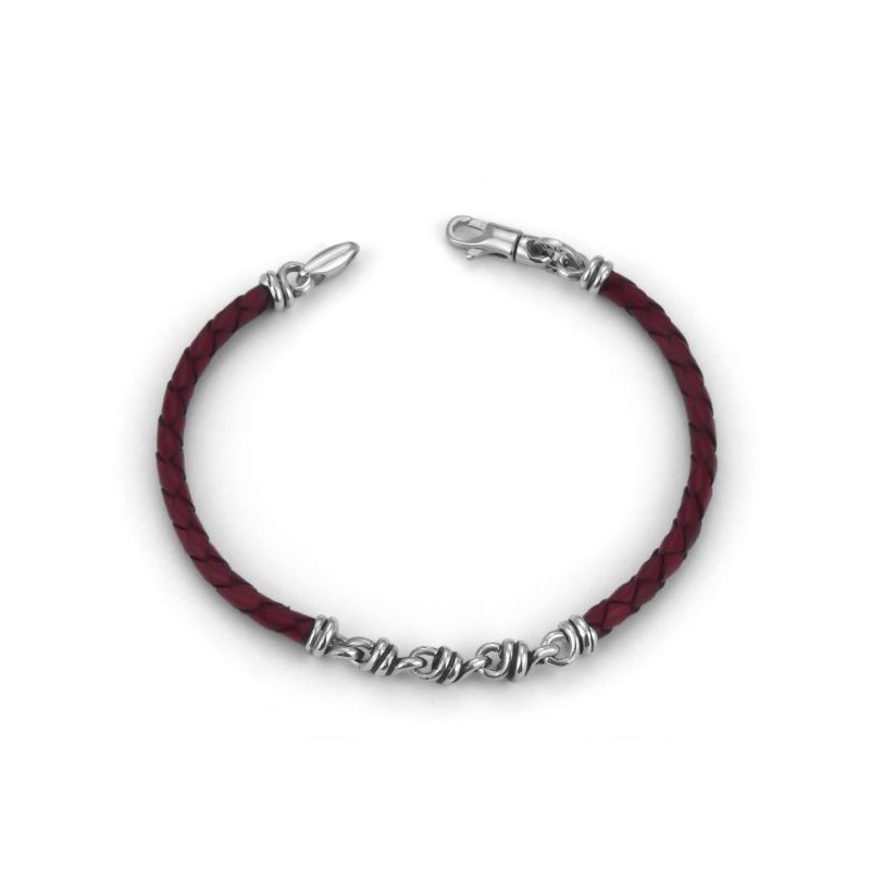 BRACCIALE BOCCADAMO SCOOBY DOO ROSSO CON MAGLIE A NODO MBR141R