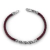 BRACCIALE BOCCADAMO SCOOBY DOO ROSSO CON MAGLIE A NODO MBR141R