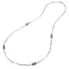 COLLANA GERARDO SACCO LUNGA ARGENTO BRUNITO CON LANTERNE E PERLE 27984
