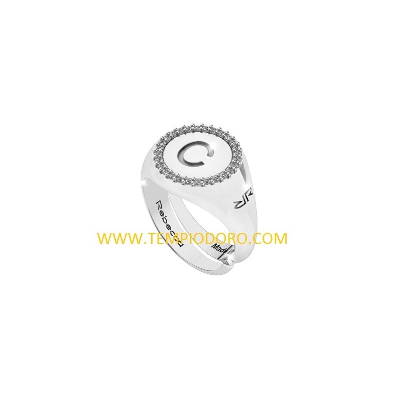 MY WORLD ALPHABET SILVER ANELLO SWRAZC53 M